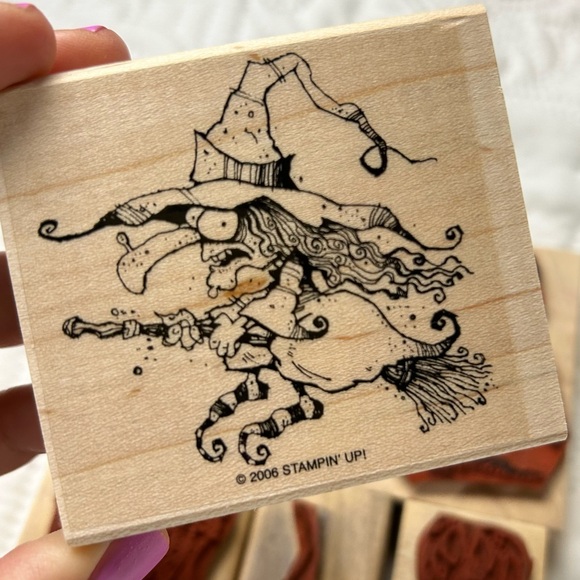 Retired Rare Stampin Up vintage Halloween stamp set Best Fiends Frankenstein - Picture 14 of 15